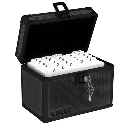 VAULTZ Index Card Safe Box with Key Lock Wayfair